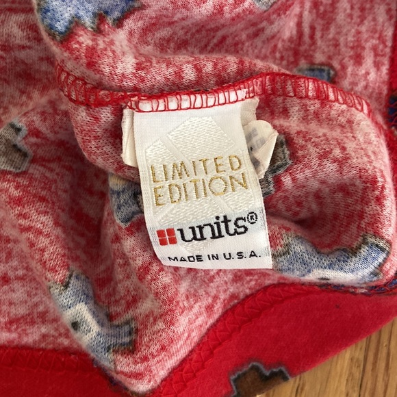 Vintage 80s UNITS knit skirt 1980 Southwestern Tribal Multiples - Picture 3 of 3